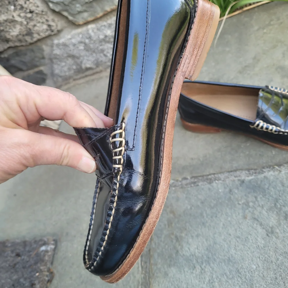 Bass Weejuns Whitney Patent Leather Penny Loafers